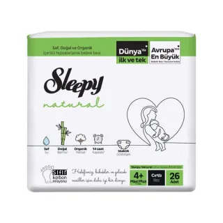 Sleepy Natural Bantlı Bez Maxi Plus 4+