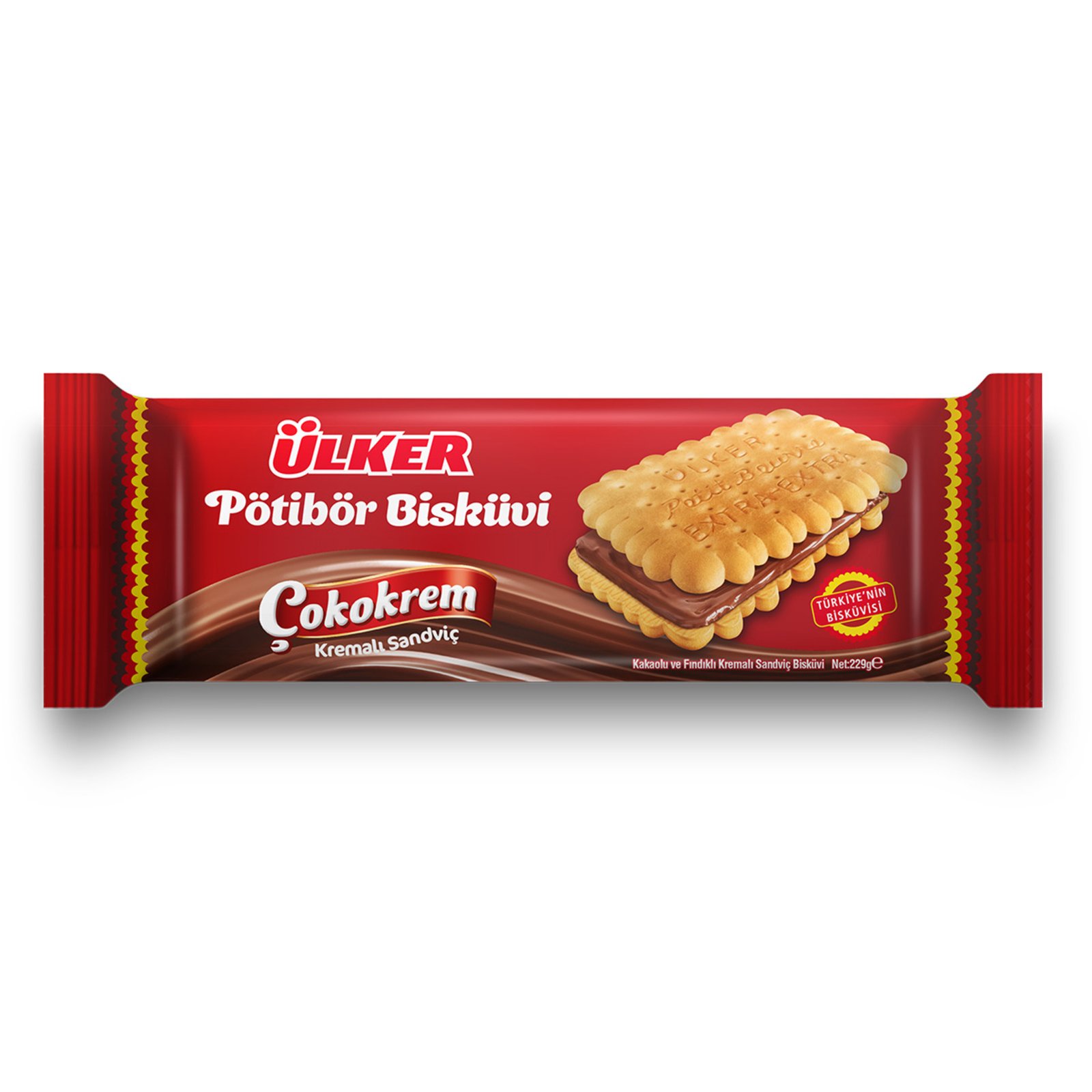 Ülker Pötibör Bisküvi Çokokrem Kremalı Sandviç