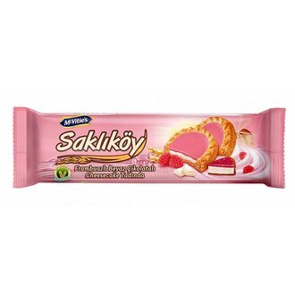 Saklıköy Sütlü Kremalı Frambuazlı Bisküvi