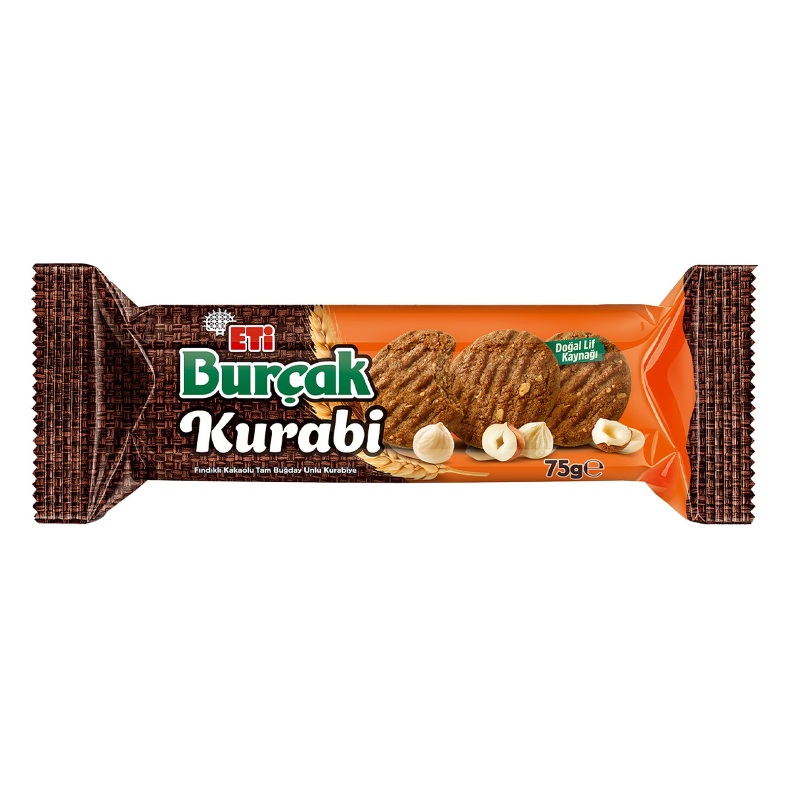 Eti Burçak Kurabi Fındıklı Kakaolu Tam Buğday Kurabiye