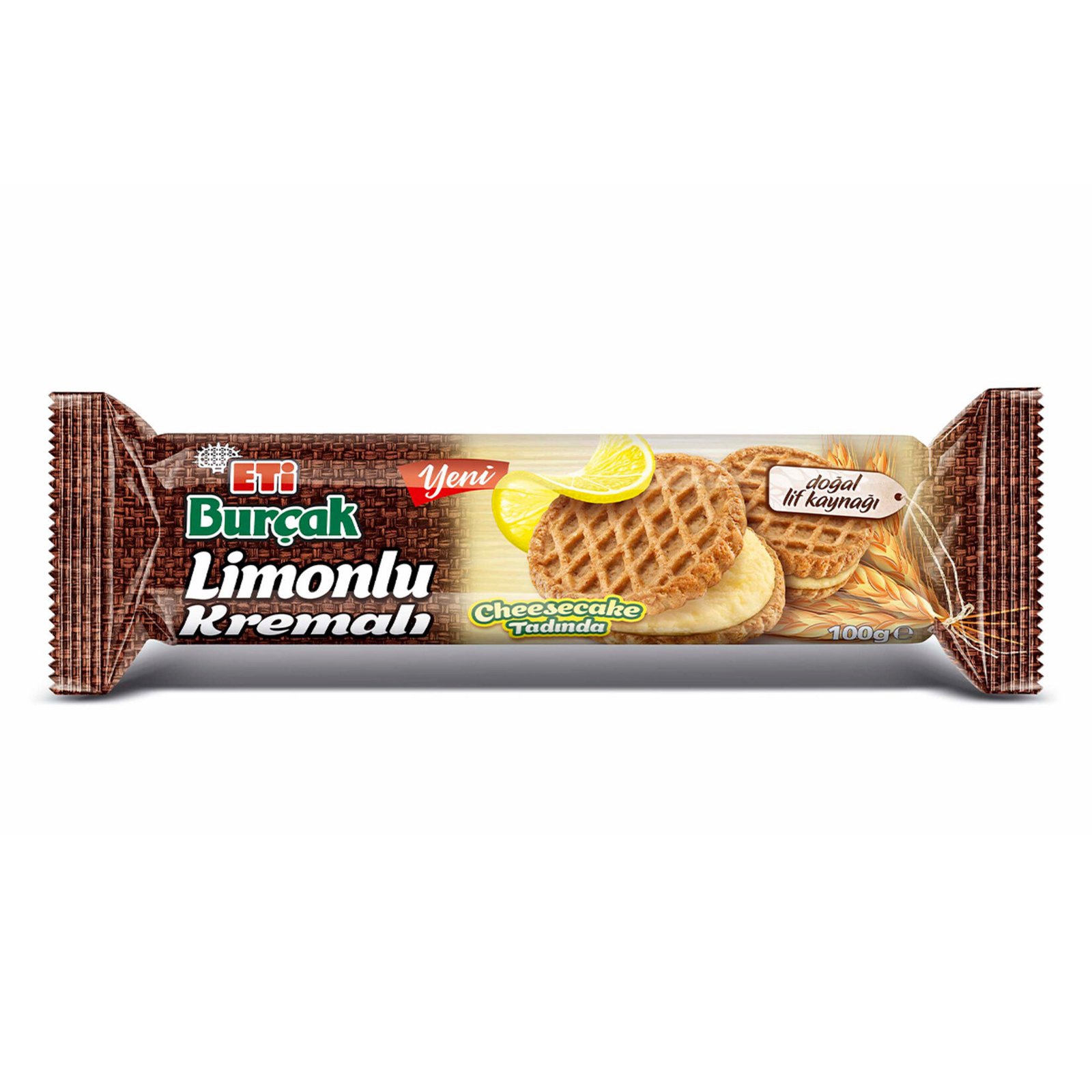 Eti Burçak Limonlu Kremalı Yulaflı Bisküvi