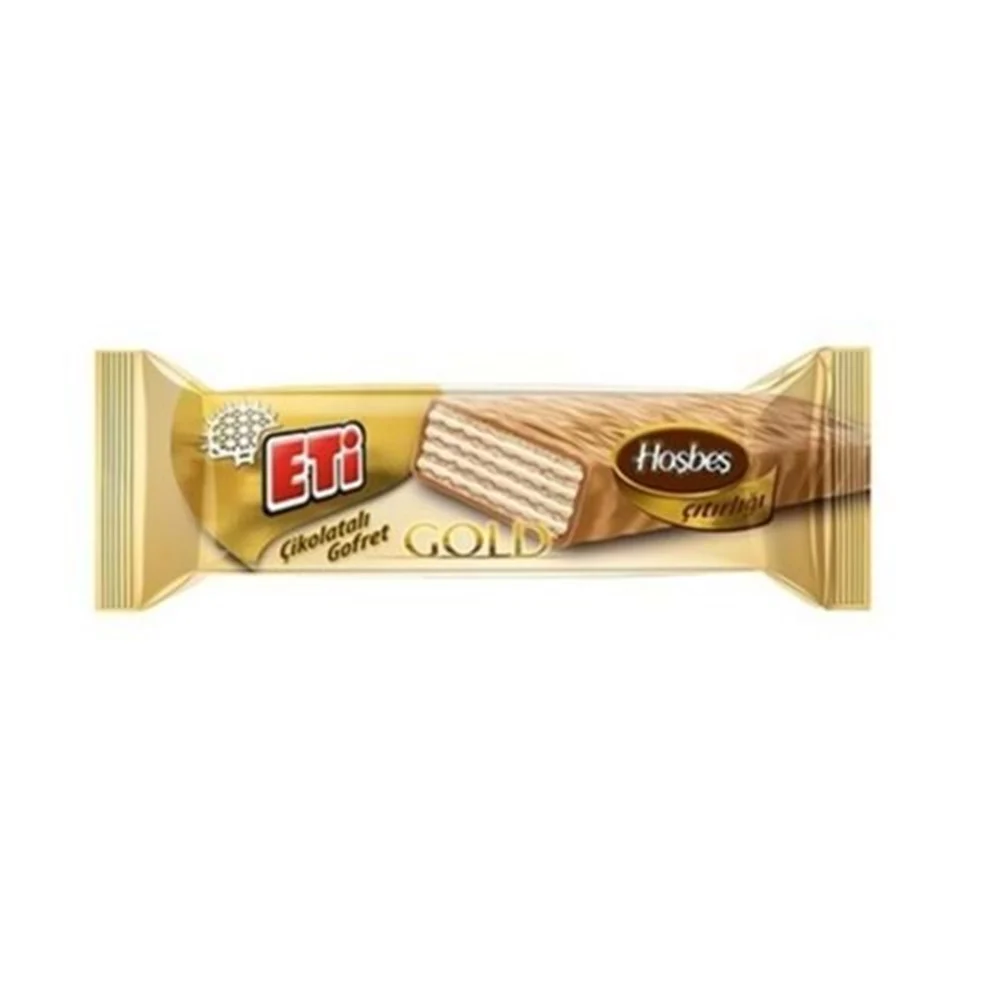 Eti Çikolatalı Gofret Gold Hoşbeş Çıtırlığı