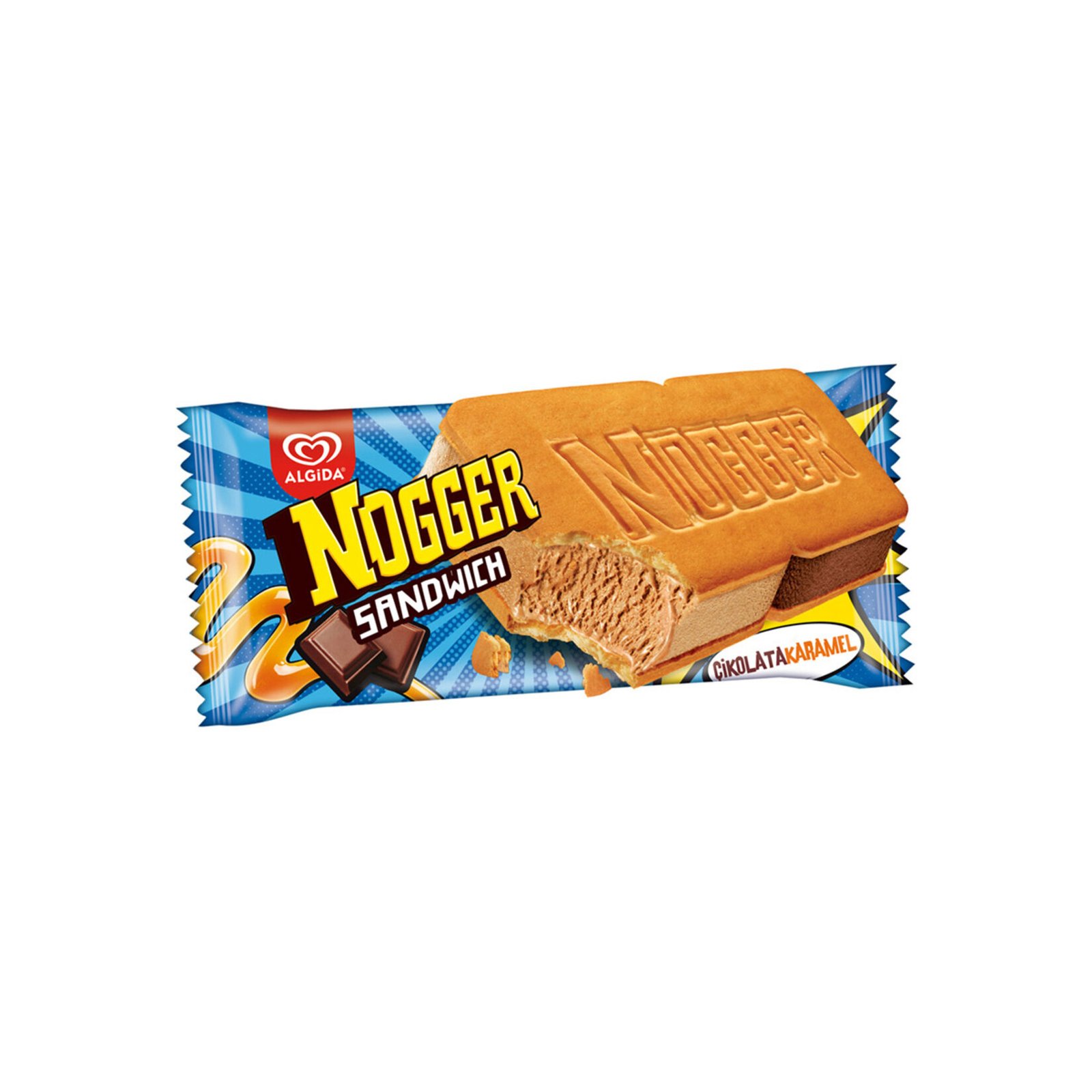 Algida Nogger Sandwich Çikolata Karamel