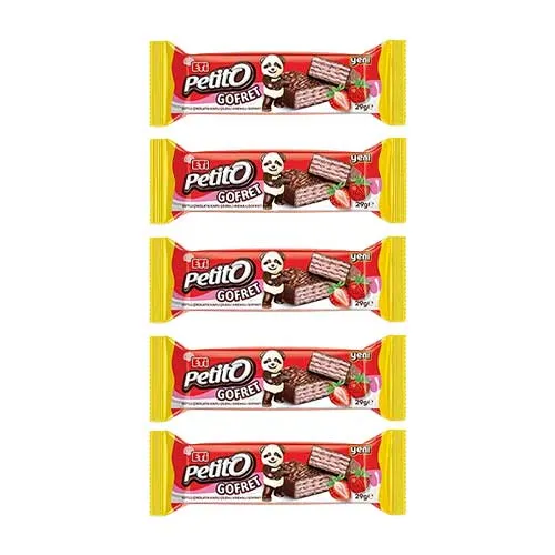 Eti Petito Çilekli Kremalı Gofret