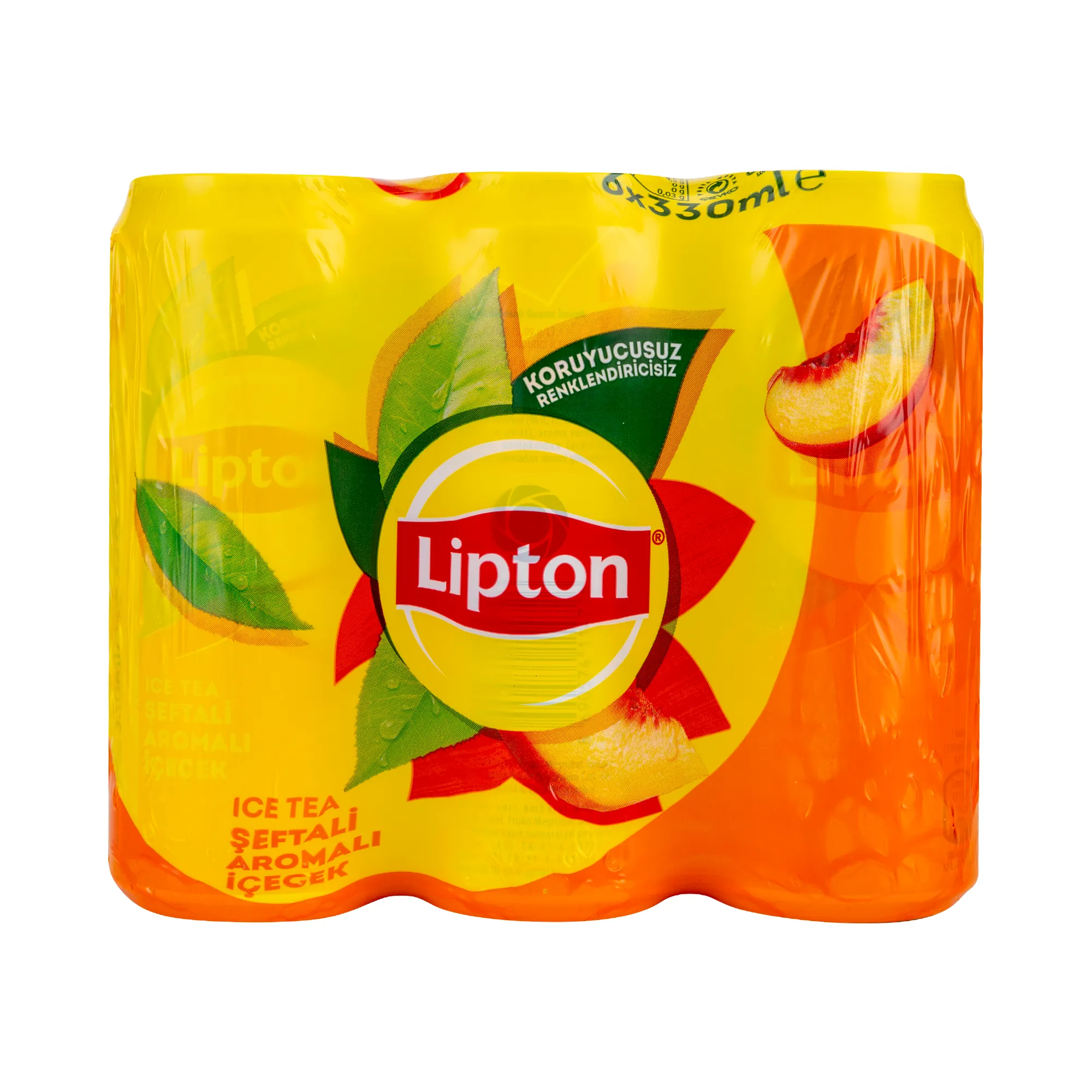 Lipton Ice Tea Şeftali Aromalı Soğuk Çay 6 lı