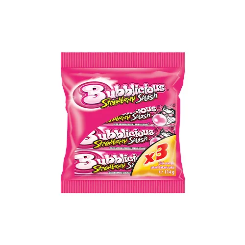 Bublicious Çilek Aromalı Şekerli Balonlu Sakız