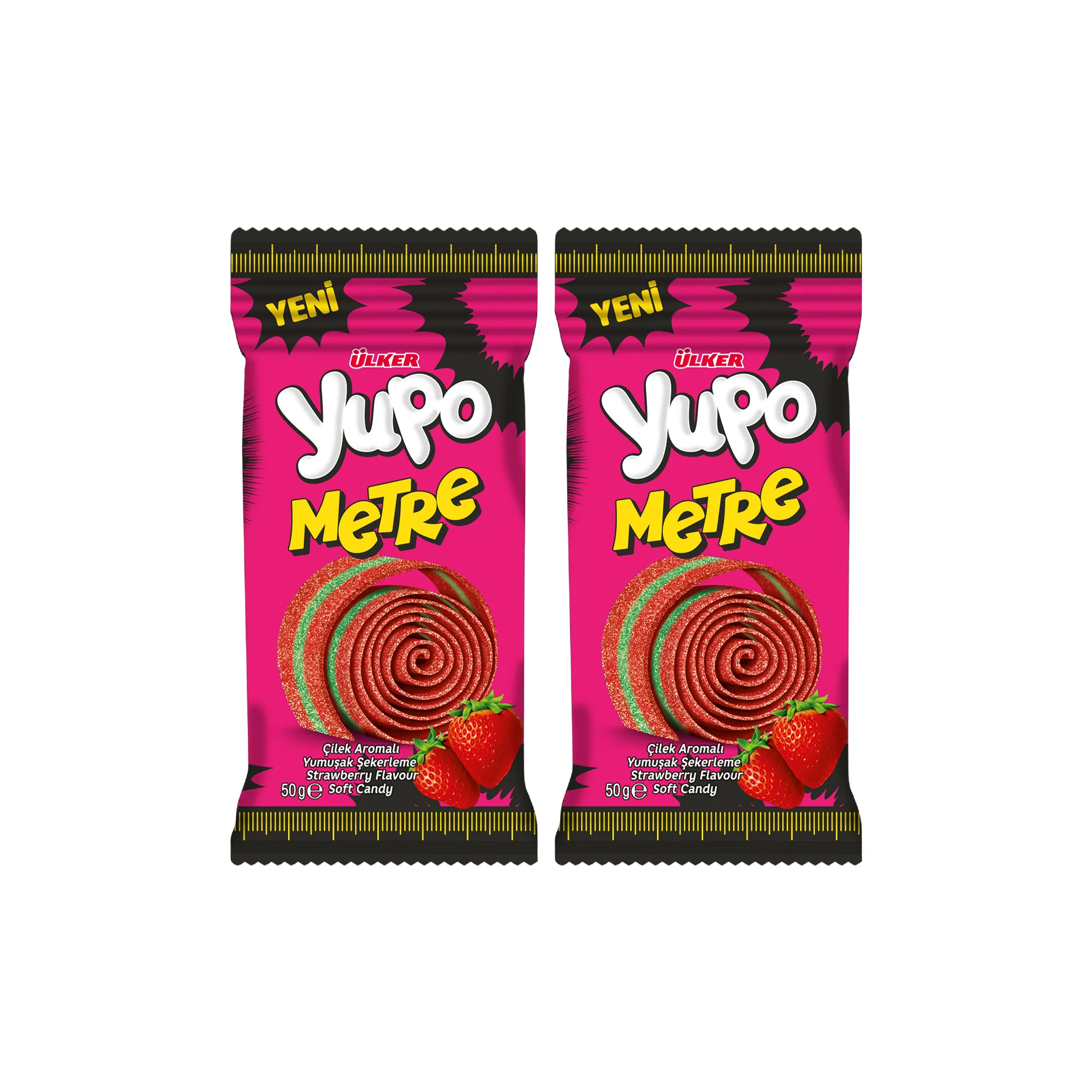 Yupo Jelly Metre Çilek 2'li