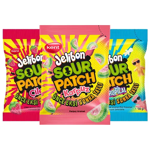 Jelibon Sour Patch Paketi 3'lü