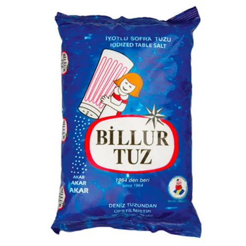 Billur Rafine İyotlu Sofra Tuzu