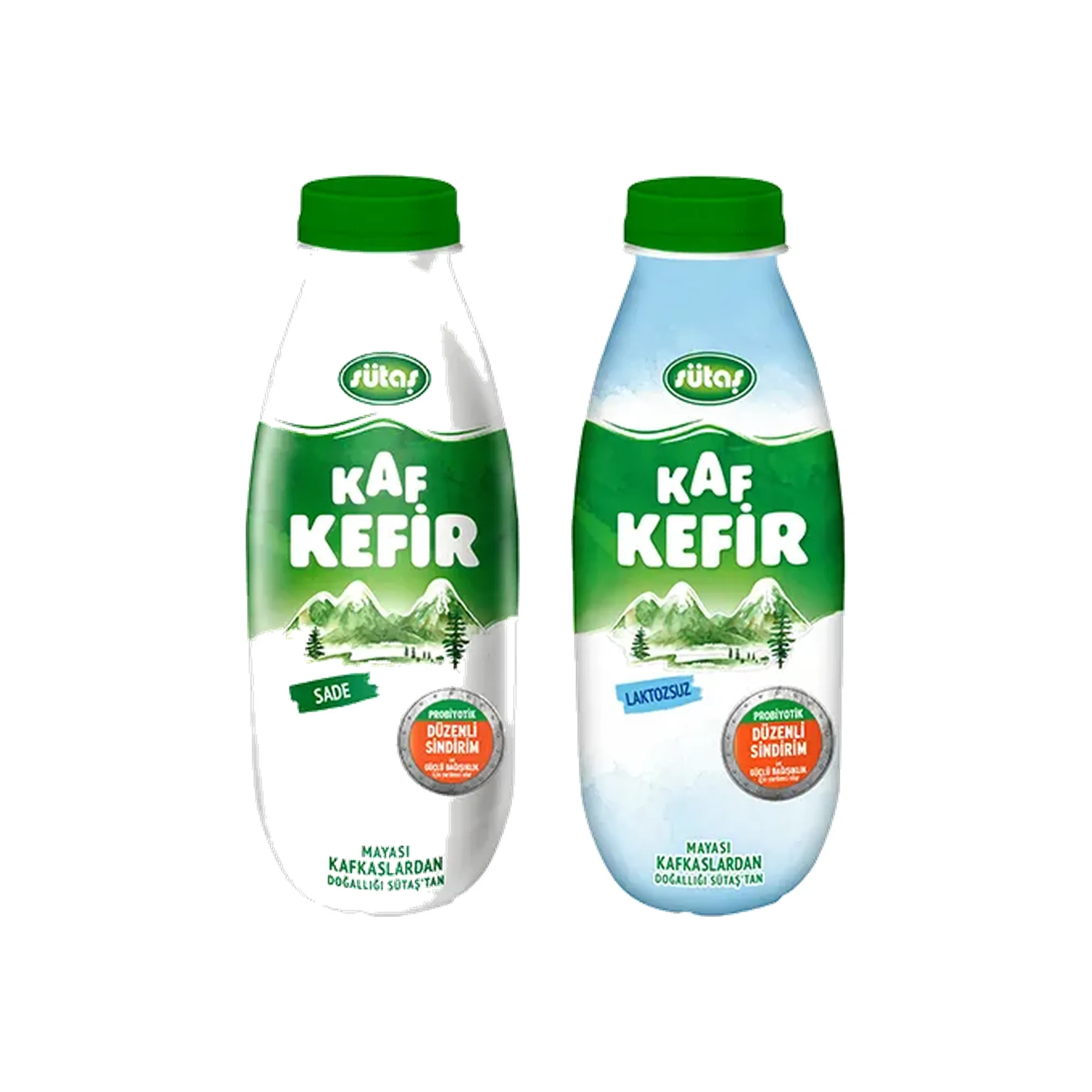 Sütaş Kaf Kefir Sade Ve Laktozsuz 2li