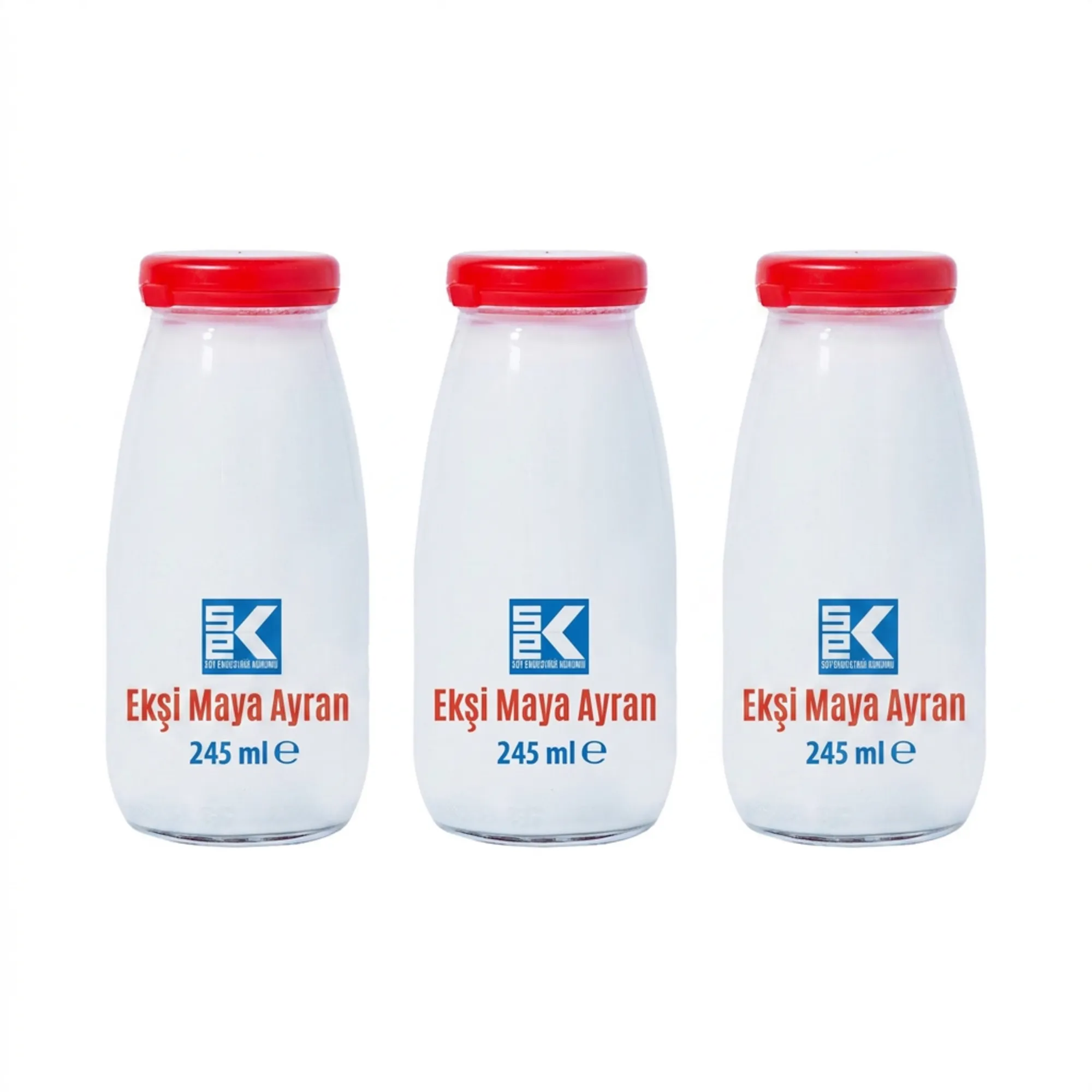 Sek Ekşi Maya Ayran Cam Şişe