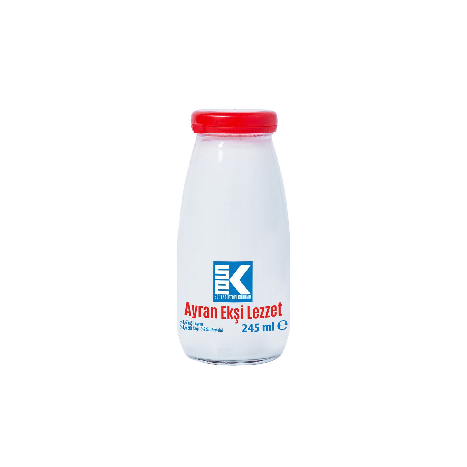 Sek Ekşi Maya Ayran Cam Şişe
