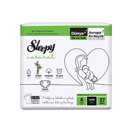 Sleepy Natural Bantlı Bez Maxi 4 Beden